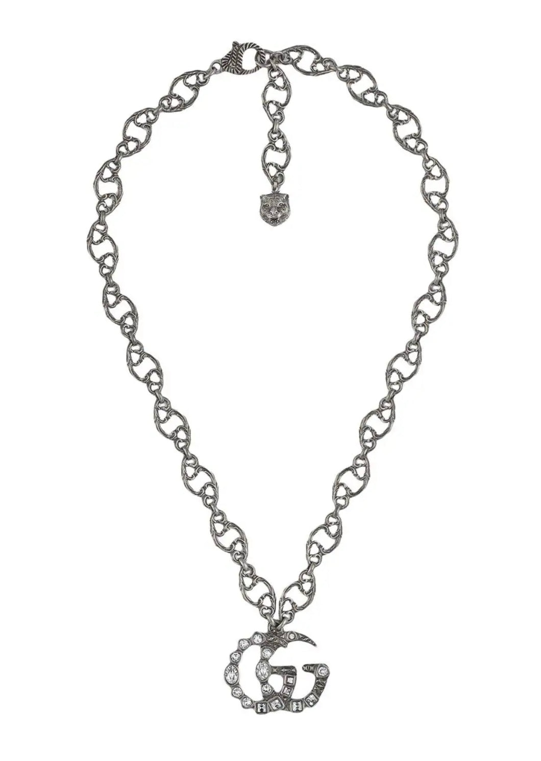 GUCCI Double G Silver Necklace